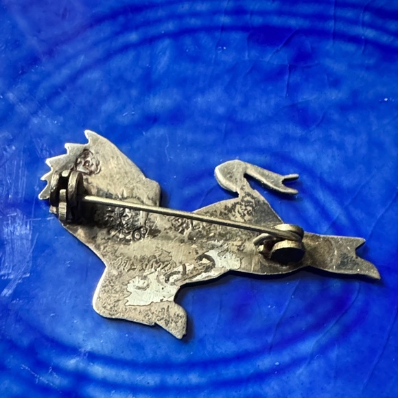 VINTAGE 925 STERLING SILVER TAXCO MEXICO HORSE ABALONE PIN BROOCH - Picture 3 of 3